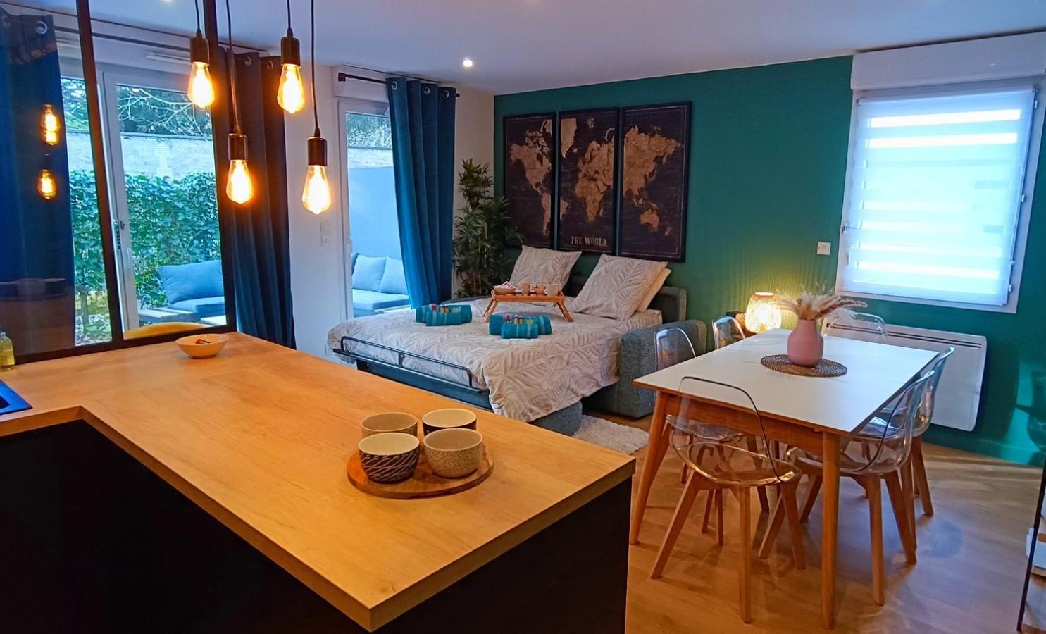 O Belappart - Garage Prive Gratuit Et Terrasse En Centre-Ville Caen Buitenkant foto